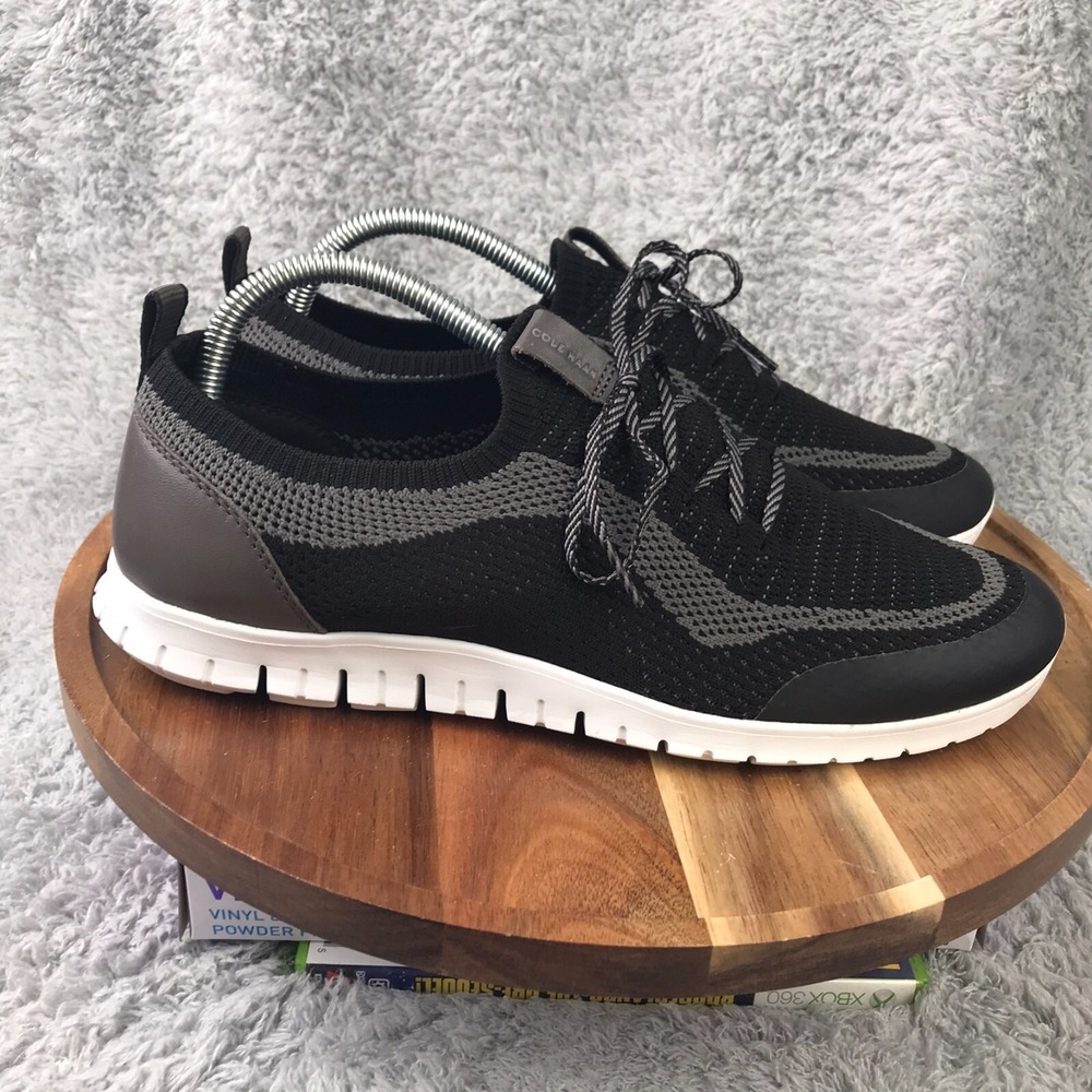 Cole‎ Haan Zerogrand Beyond Oxford Womens 9.5B Black Stitchlite Sneakers W23774